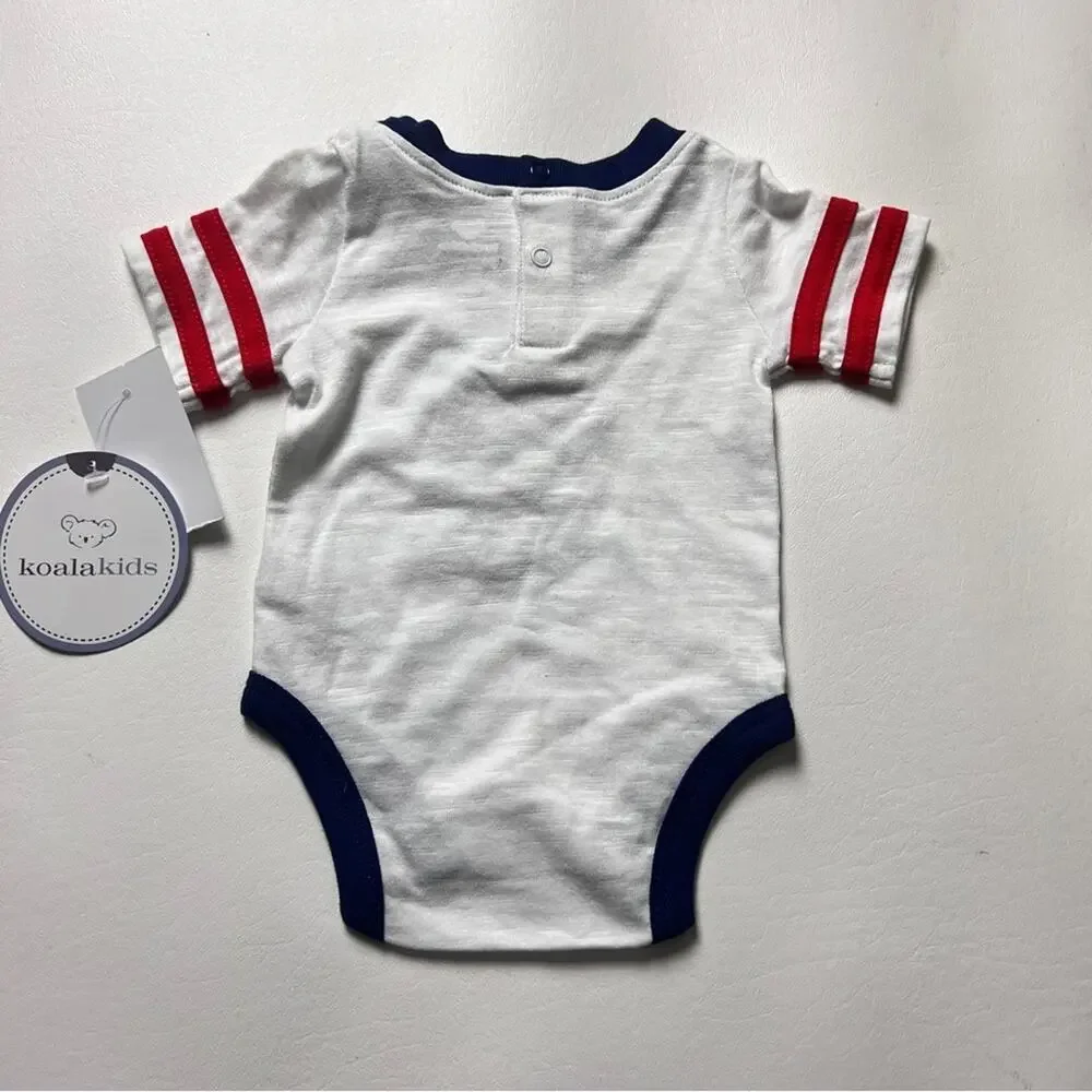 Koala Kids July Fourth Holiday Celebration Matching One Piece Set Sz NB